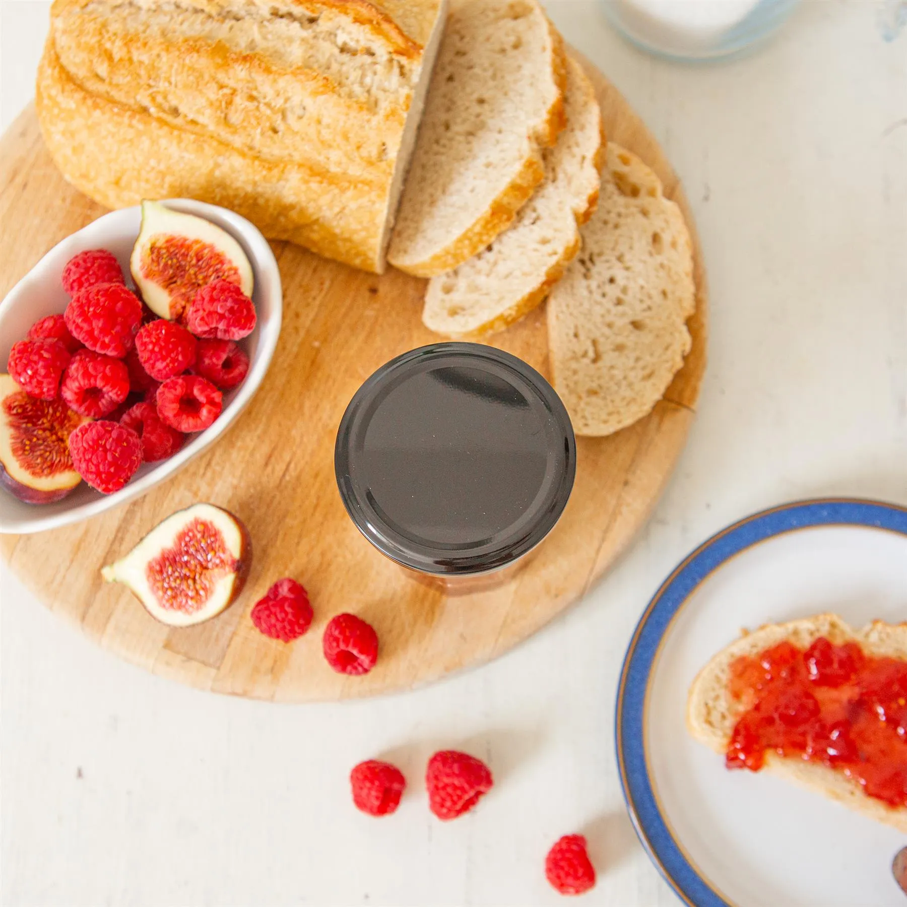 150ml Glass Jam Jars with Lids - Pack of 6 - By Argon Tableware