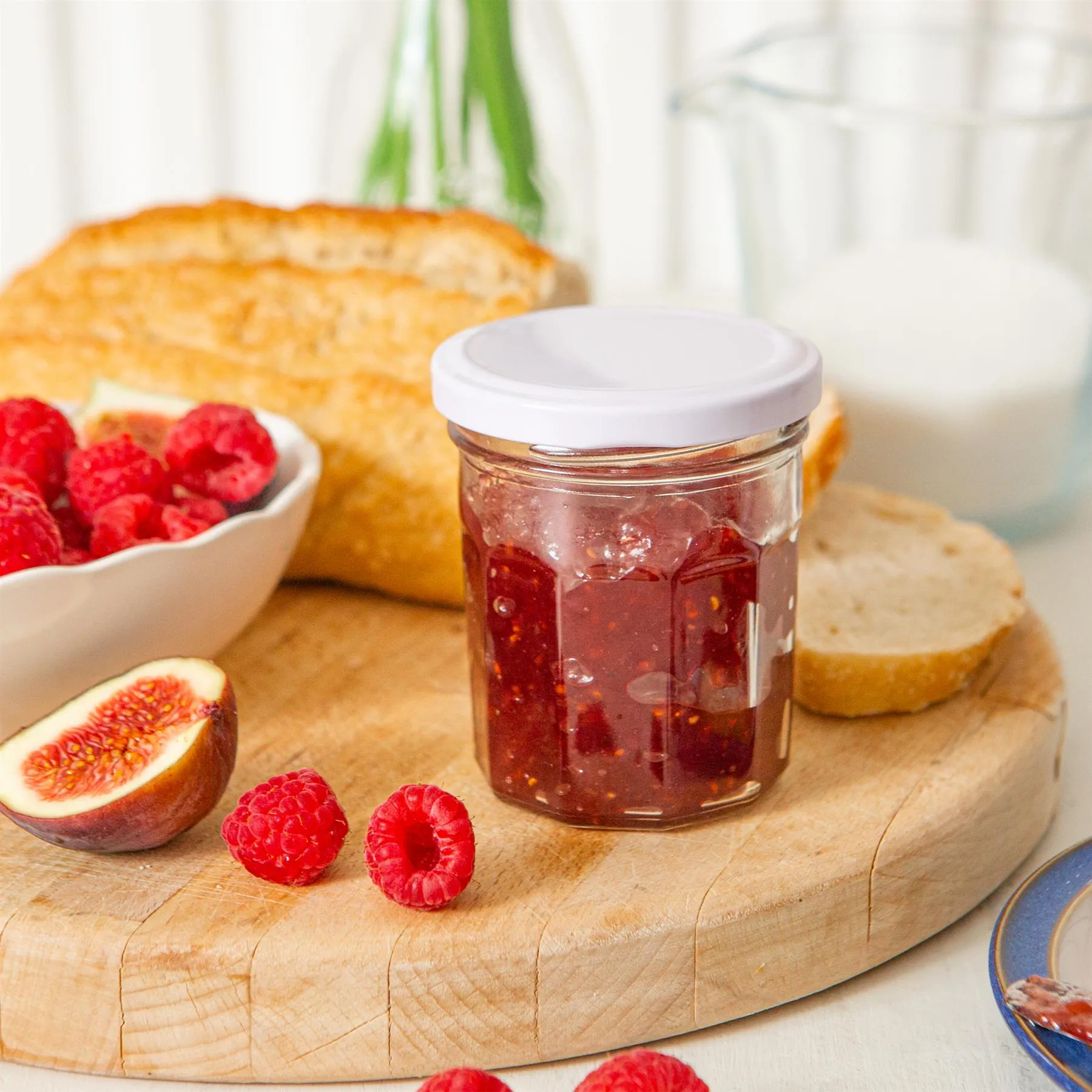 150ml Glass Jam Jars with Lids - Pack of 6 - By Argon Tableware