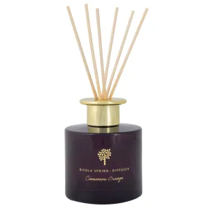 200ml Cinnamon Orange Glass Reed Diffuser - By Nicola Spring