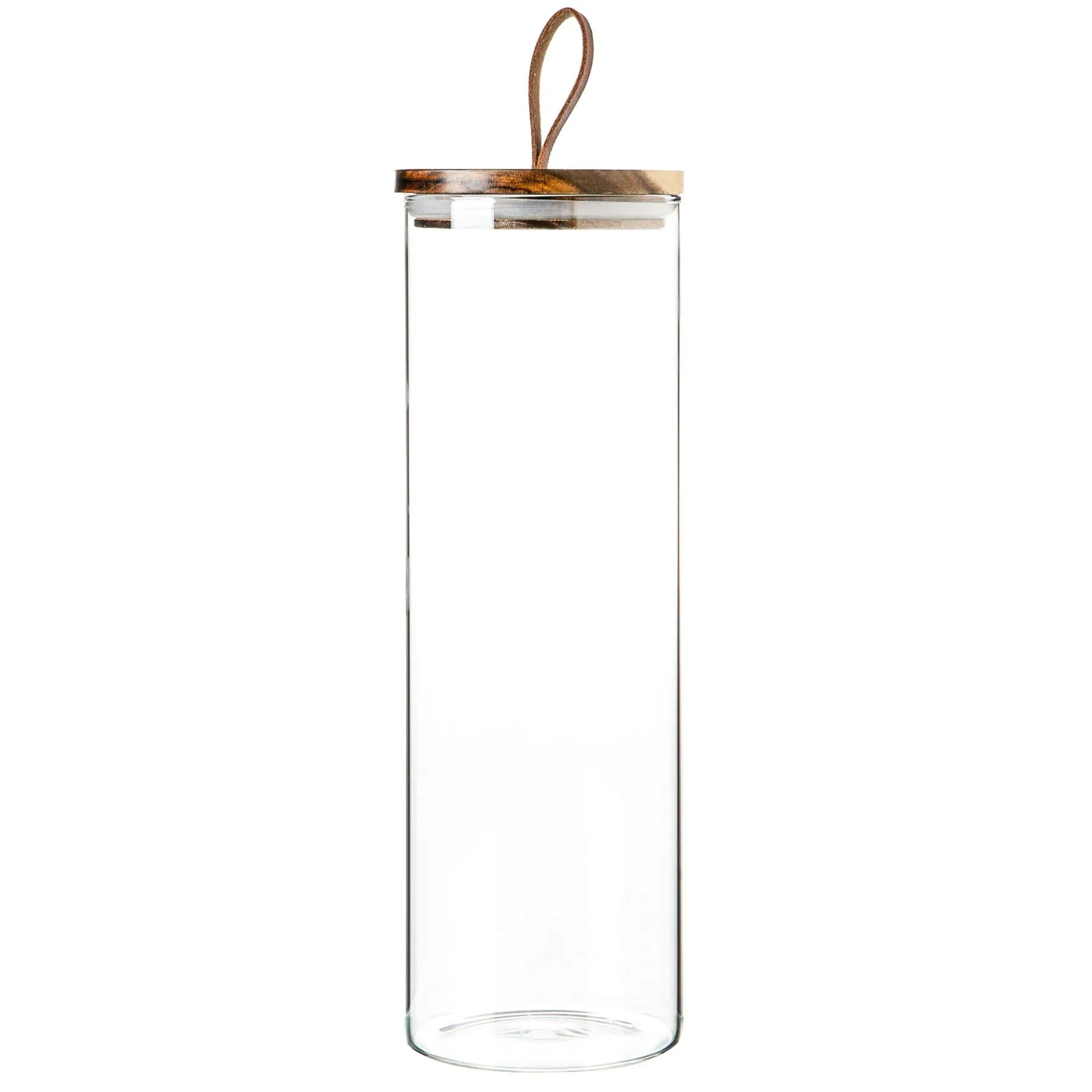 2L Scandi Storage Jars with Leather Loop Lids - Pack of Three - By Argon Tableware