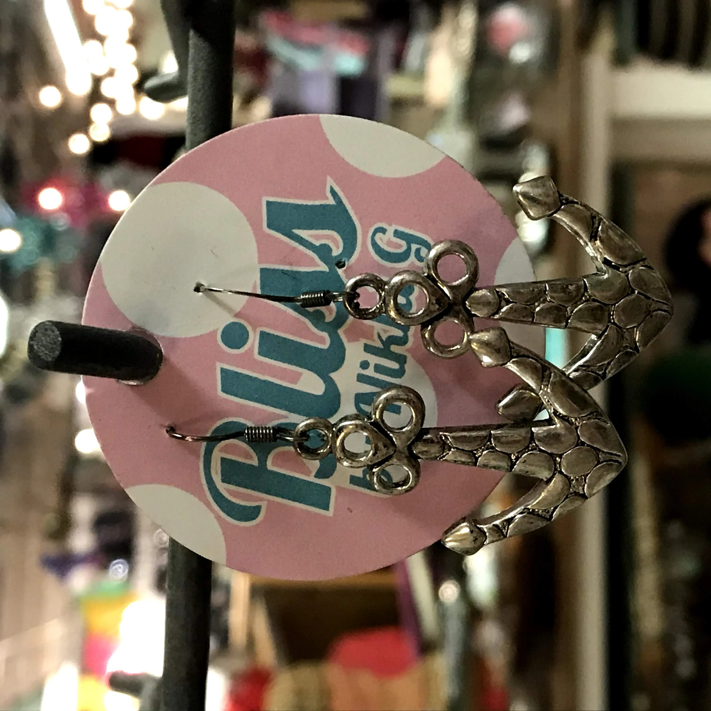 3-Ring Anchor Charm Earrings