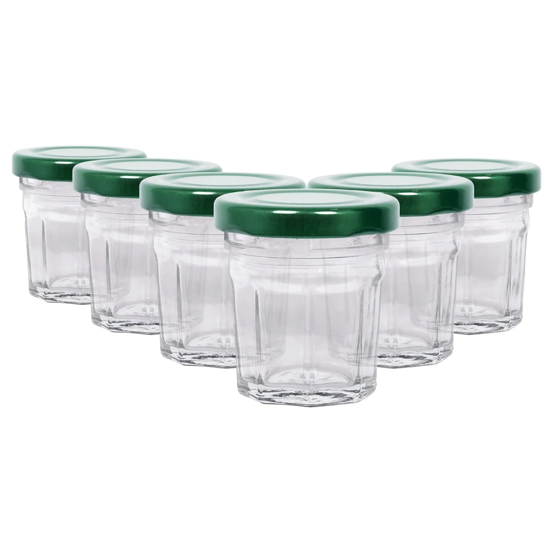 30ml Glass Jam Jars with Lids - Pack of 6 - By Argon Tableware