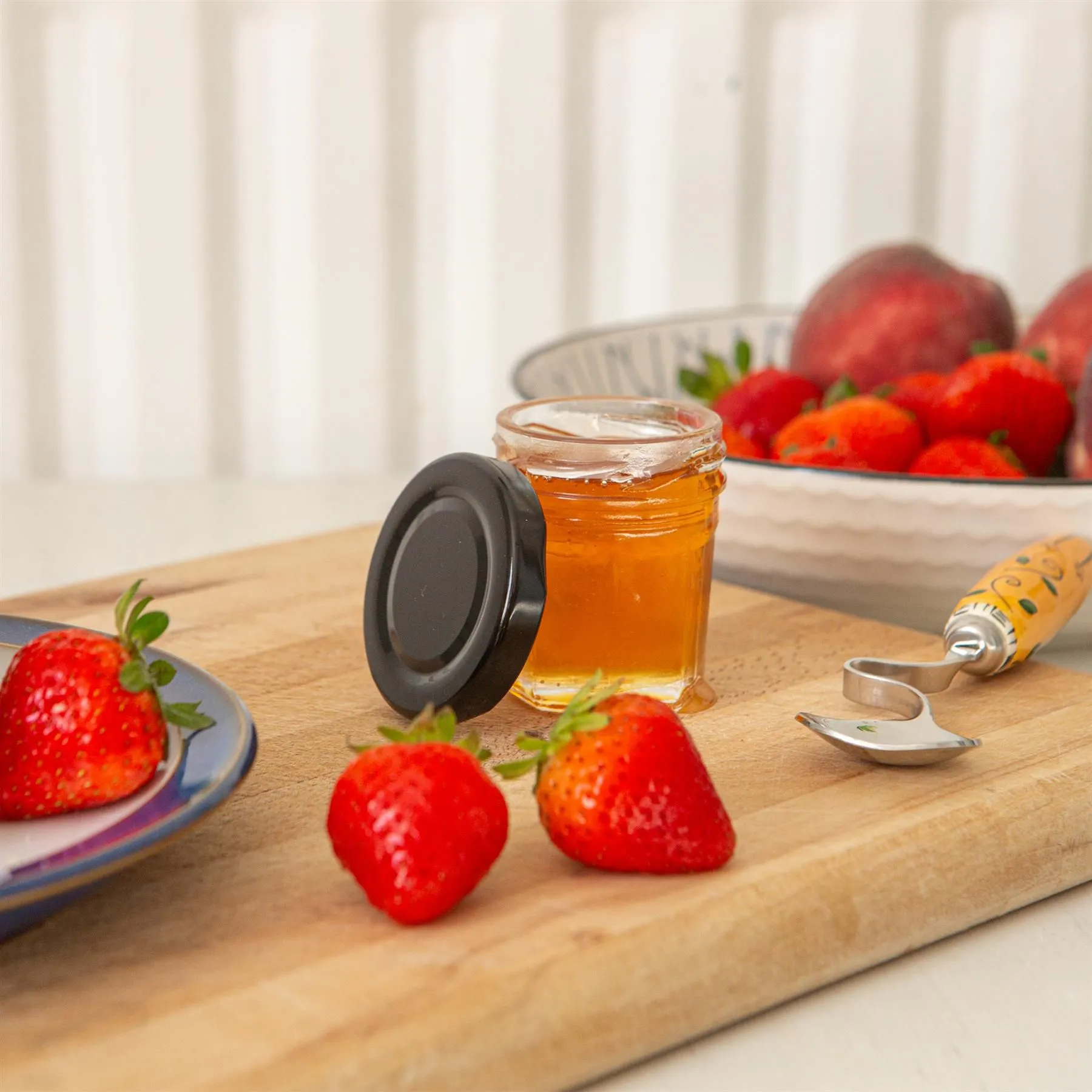 30ml Glass Jam Jars with Lids - Pack of 6 - By Argon Tableware
