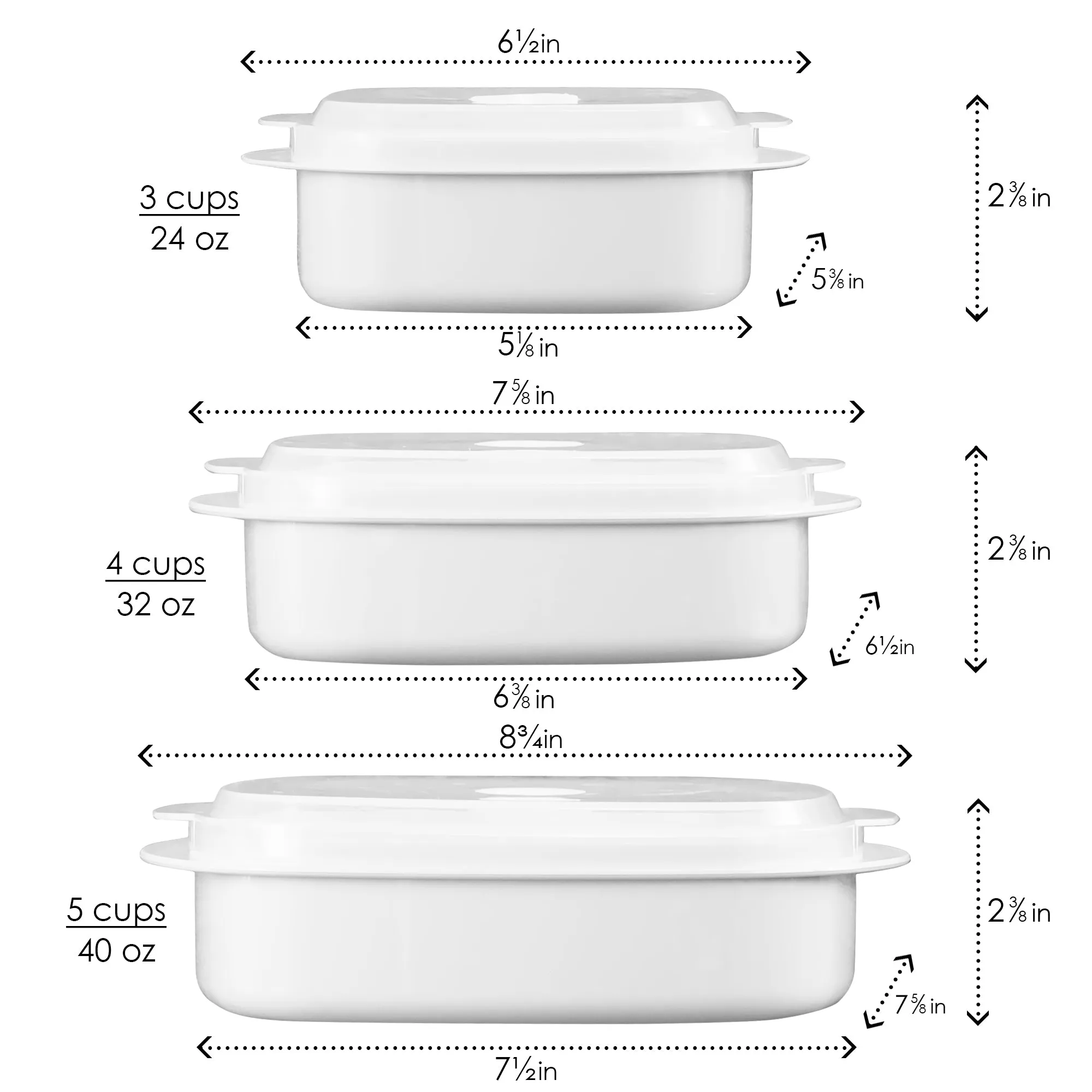 6pc Microwave Cookware & Storage Set, Purple