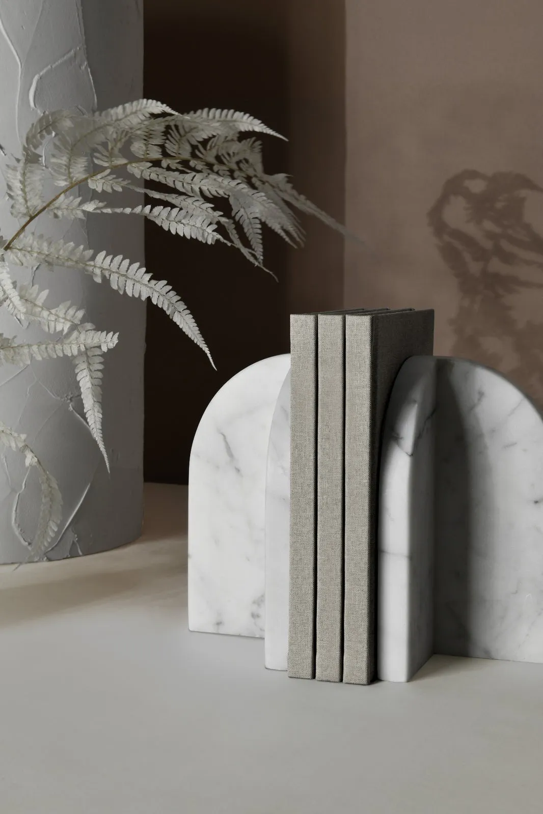 Amalfi Bookends Carrara White Marble