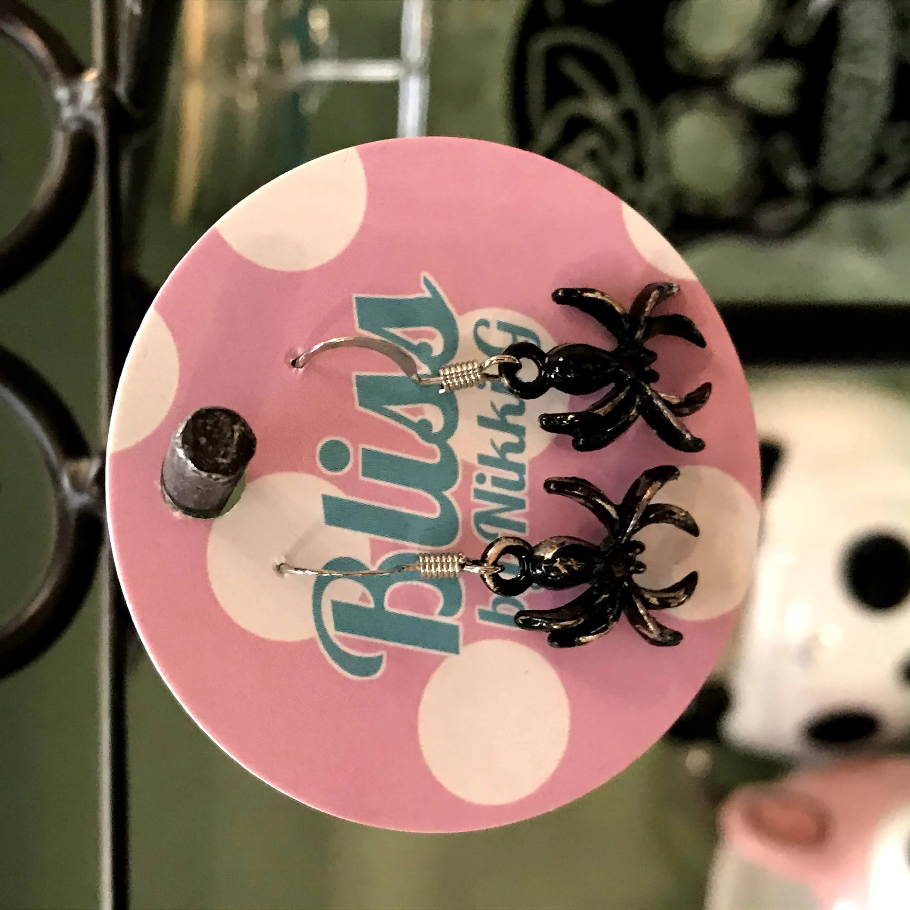 Bitsy Spider Charm Earrings