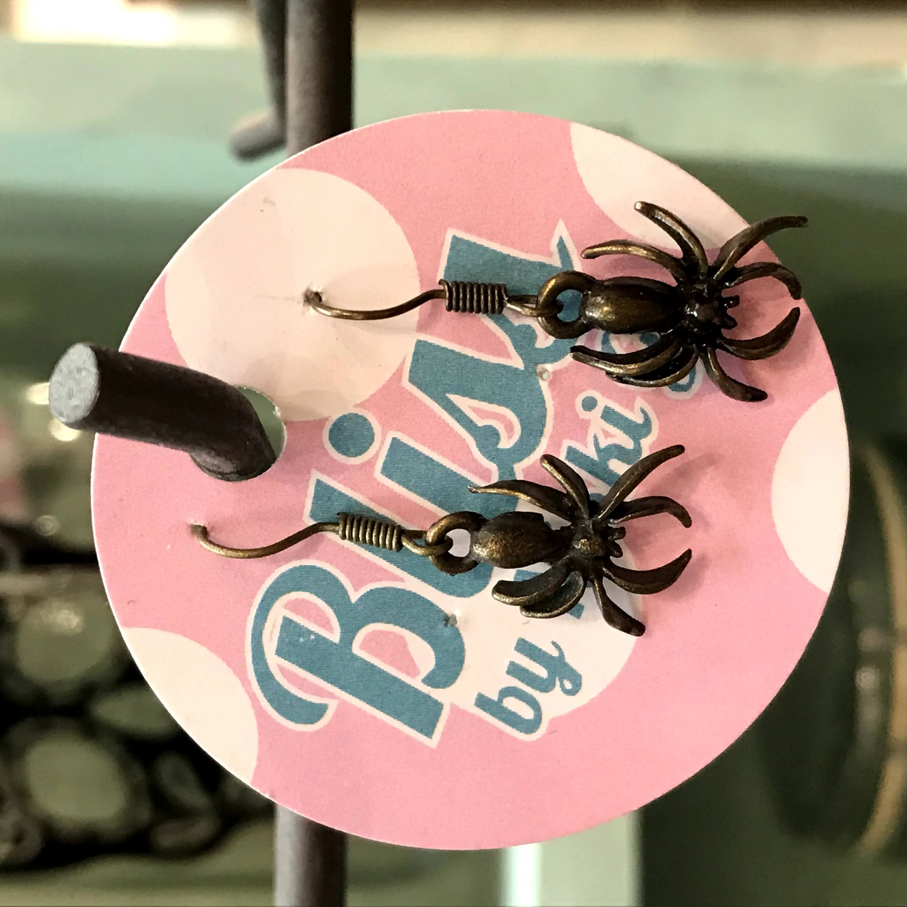 Bitsy Spider Charm Earrings