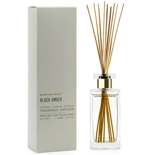 Black Amber 200ml Diffuser by Scented Space