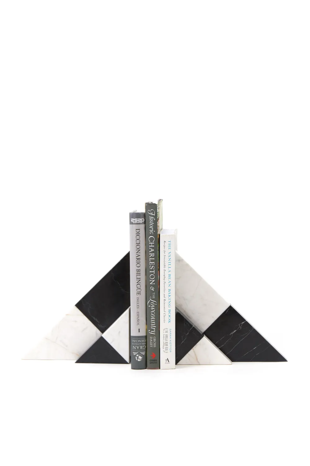 Black & White Marble Abstract Bookends | Liang & Eimil Bond