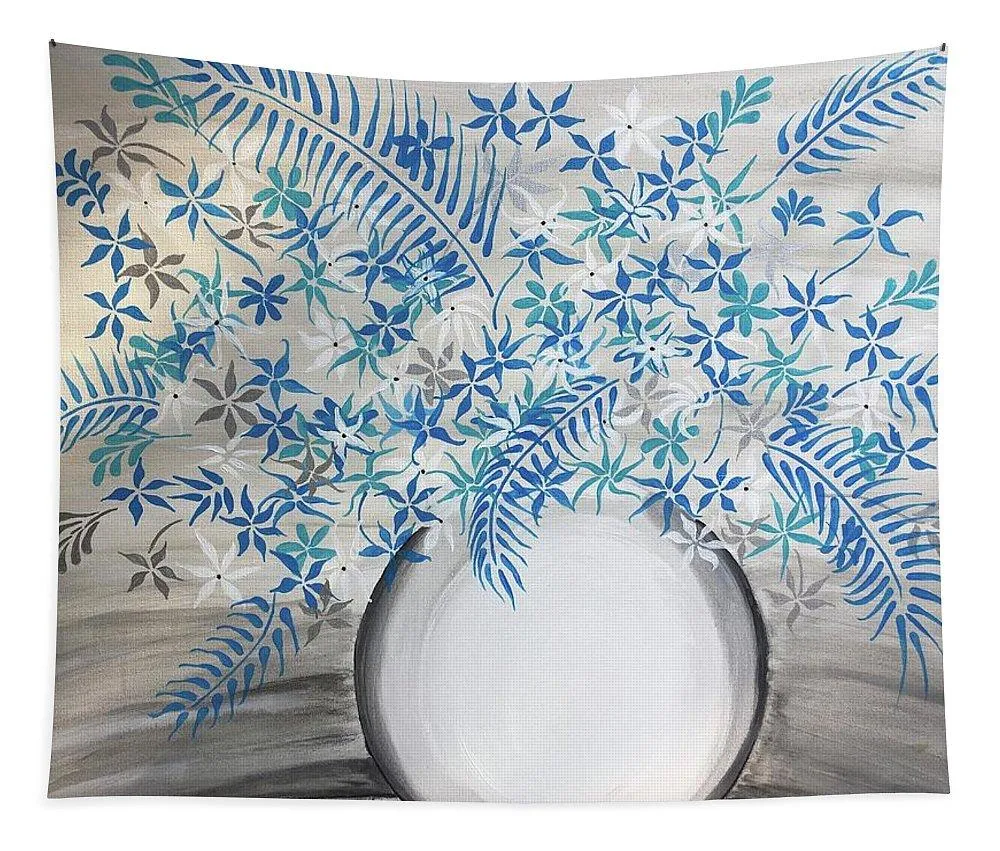 Blue Flowers  - Tapestry