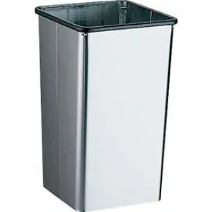 Bobrick® Stainless Steel Open Top Trash Can, 13 Gallon