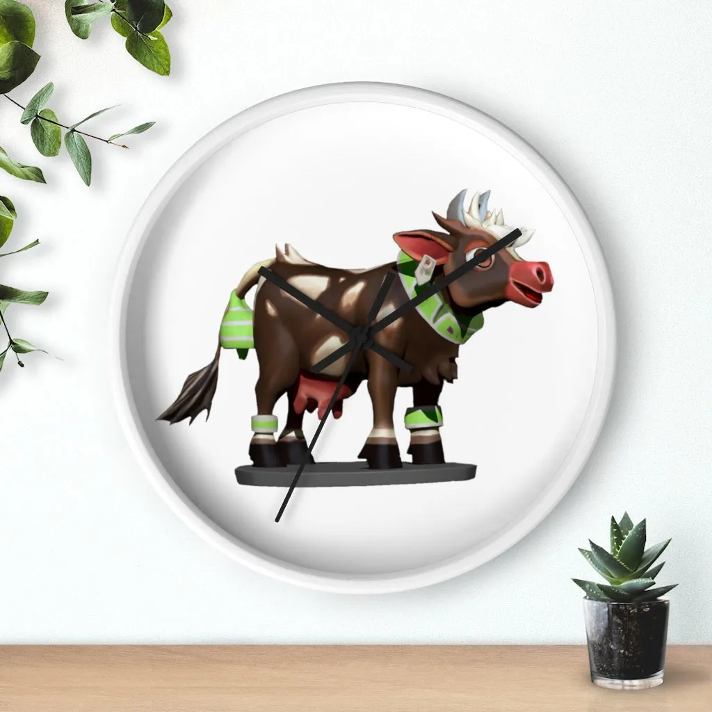 Brown Cow Wall clock