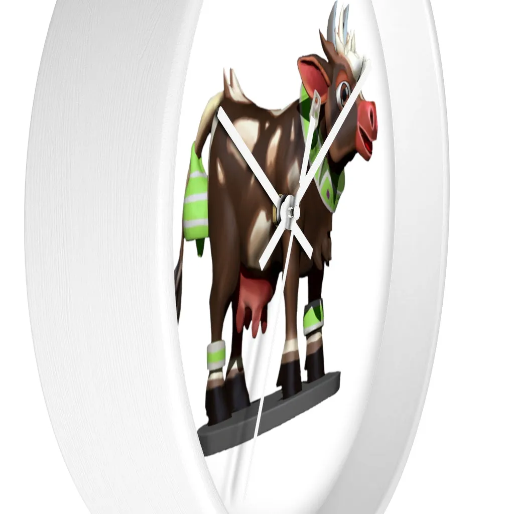 Brown Cow Wall clock