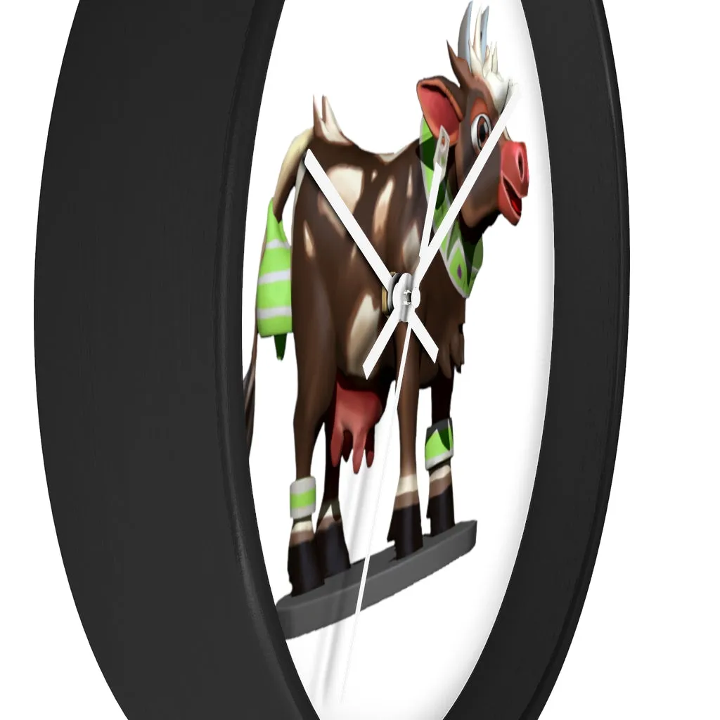 Brown Cow Wall clock