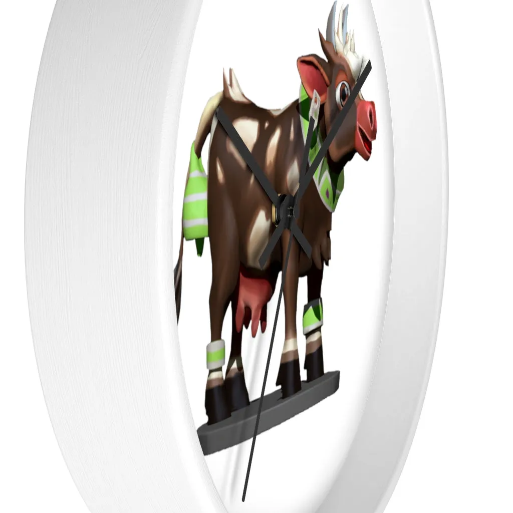 Brown Cow Wall clock