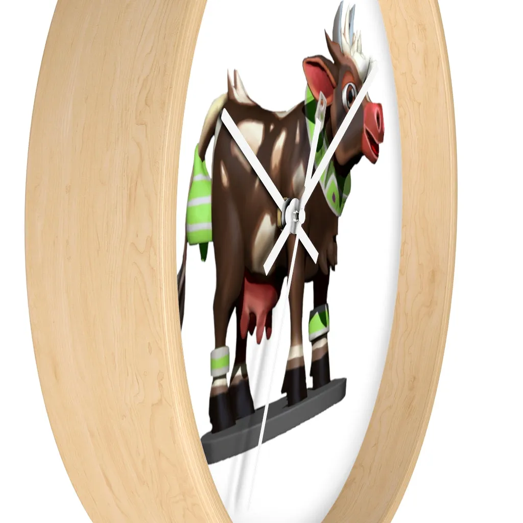 Brown Cow Wall clock