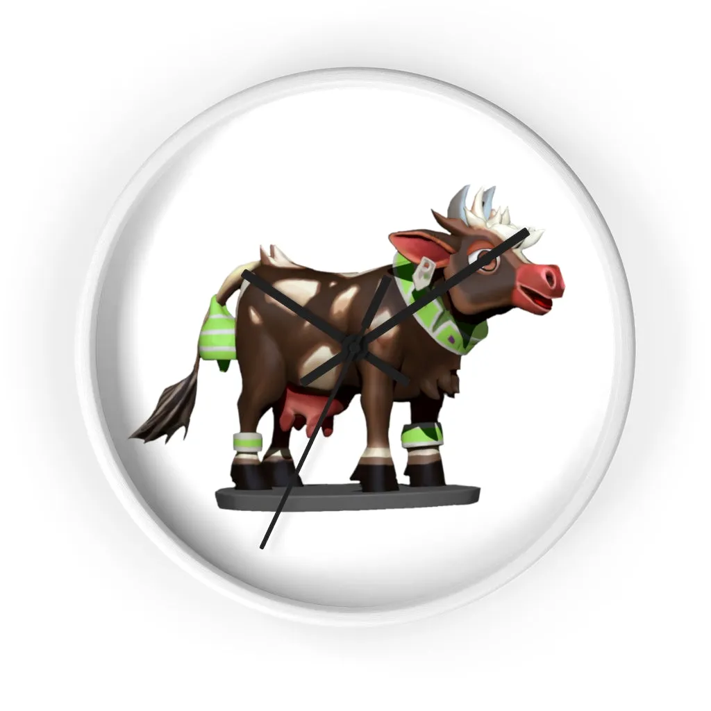 Brown Cow Wall clock