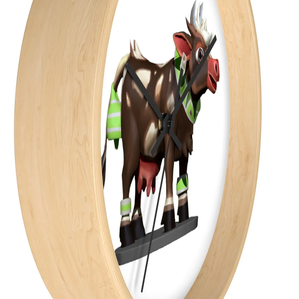 Brown Cow Wall clock