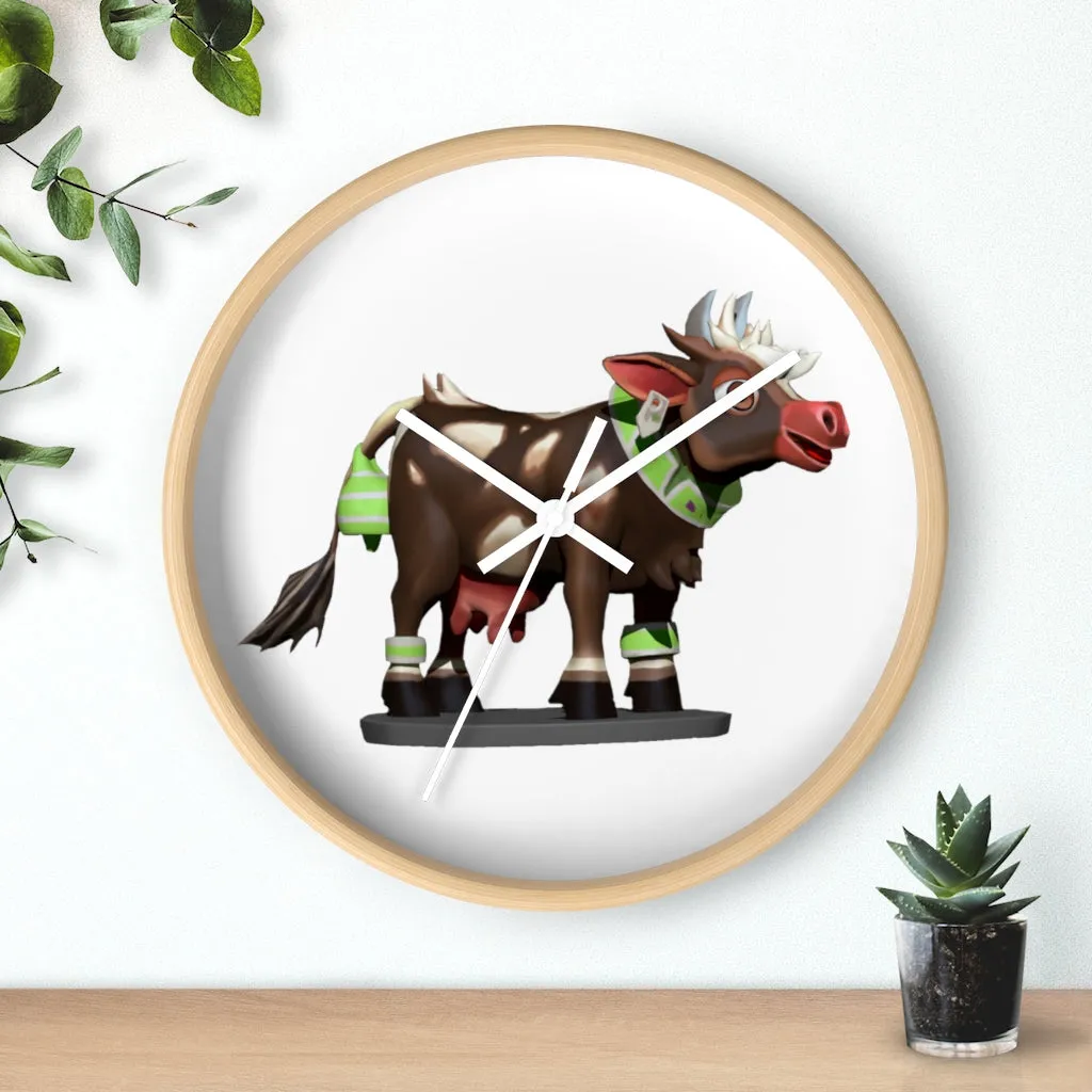 Brown Cow Wall clock