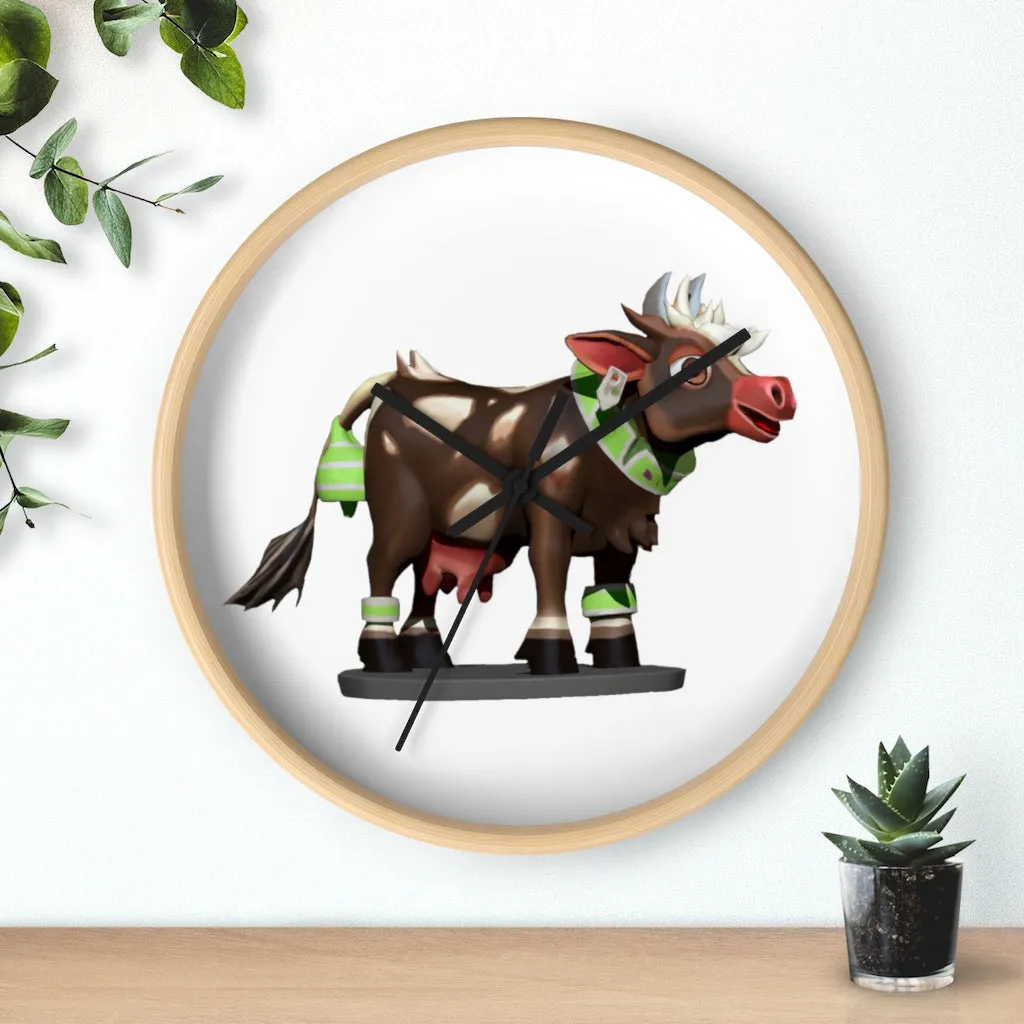 Brown Cow Wall clock