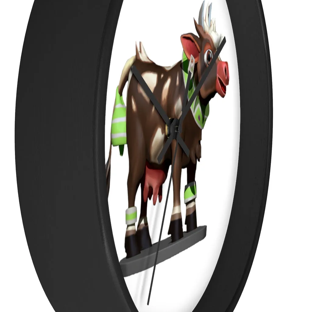 Brown Cow Wall clock