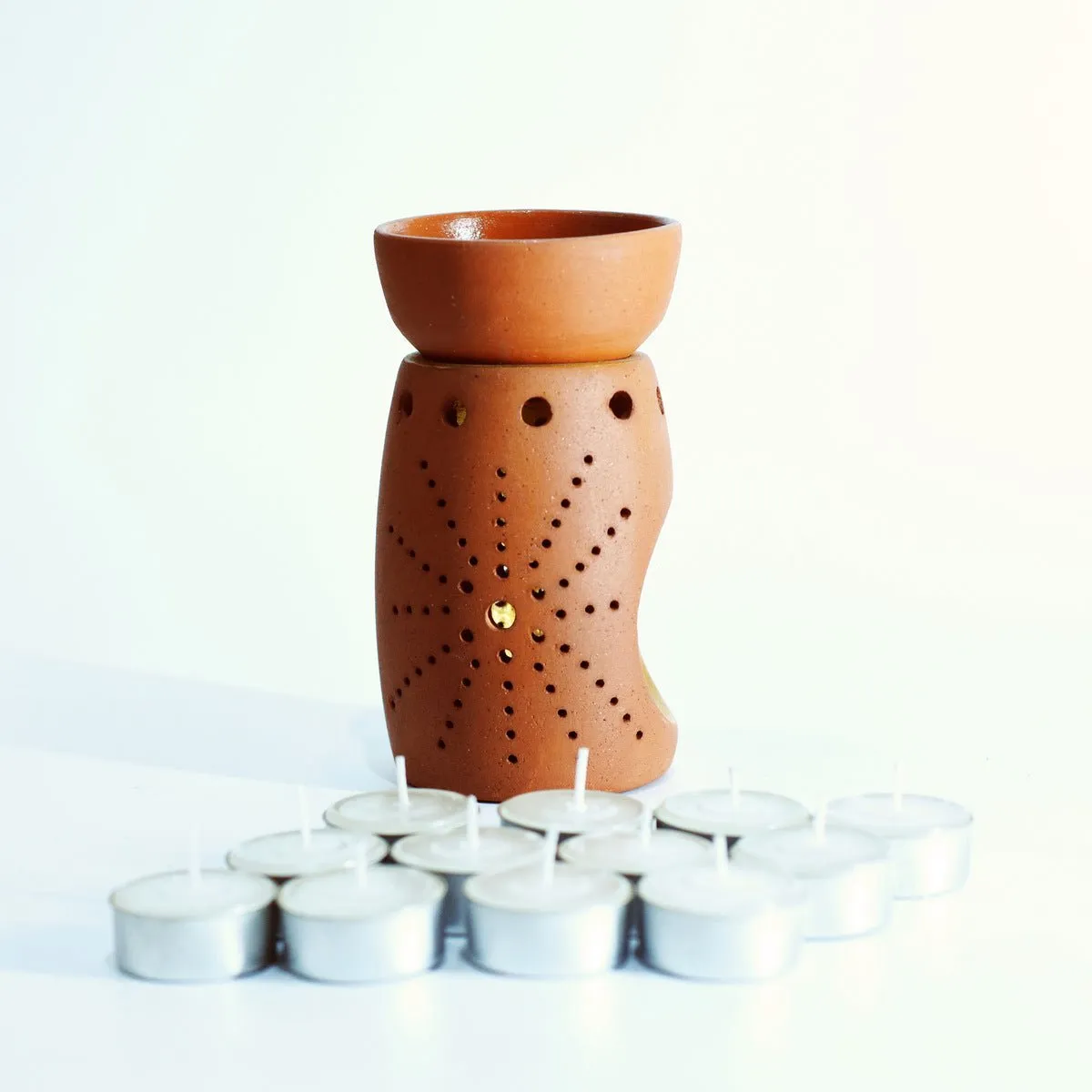 Bud4 Handmade Diffuser with Free Soywax Tealight Candles