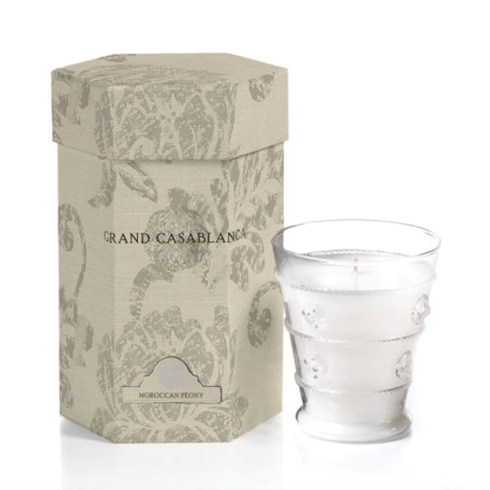 Casablanca Porcelain Candle - Moroccan Peony