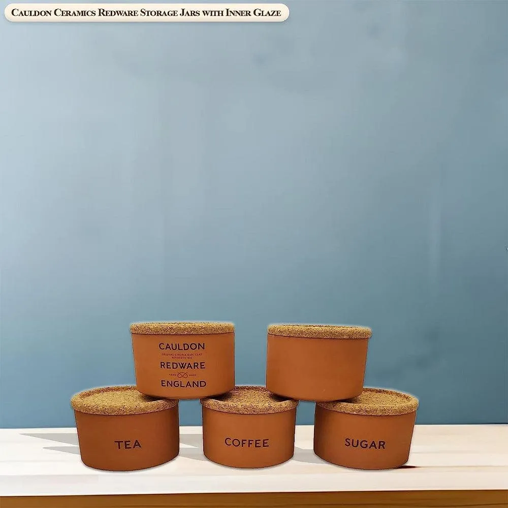 Cauldon Redware Small Tea Storage Jar in Terracotta Inner Glazed