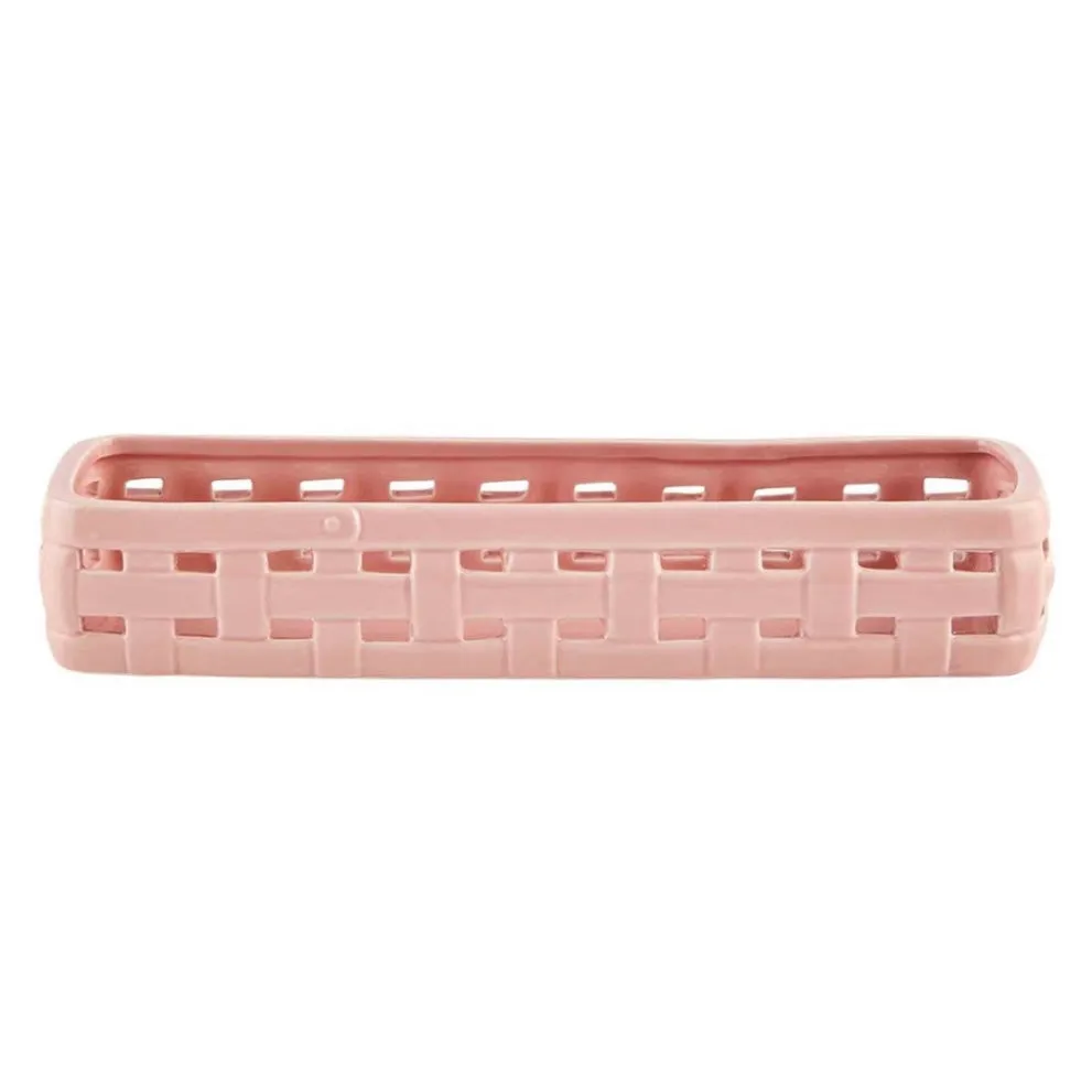Ceramic Woven Cracker Dish