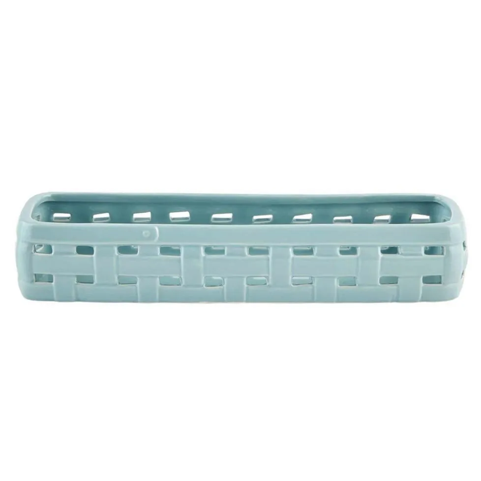 Ceramic Woven Cracker Dish