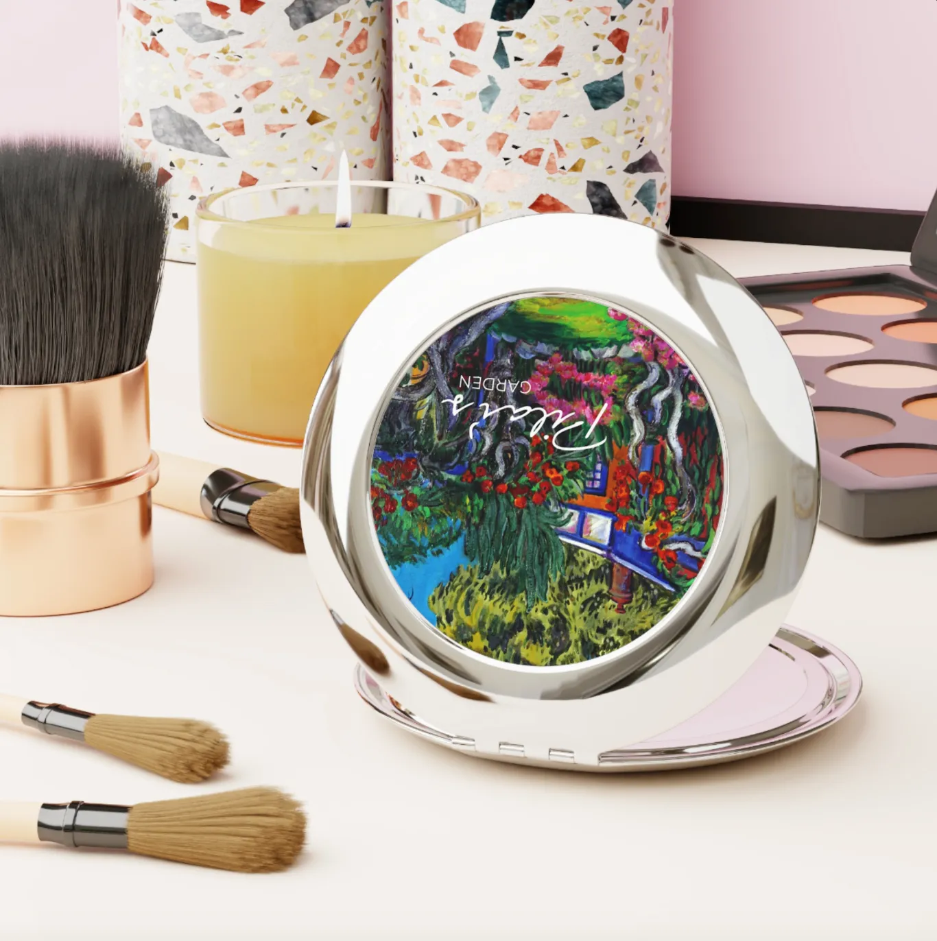 Compact Travel Mirror - Rincon de Mi Jardin