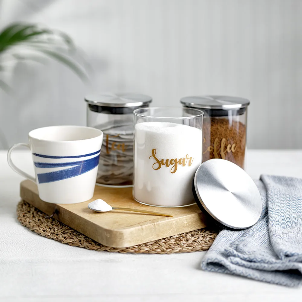 Customised Glass & Stainless Steel Food Storage Jars