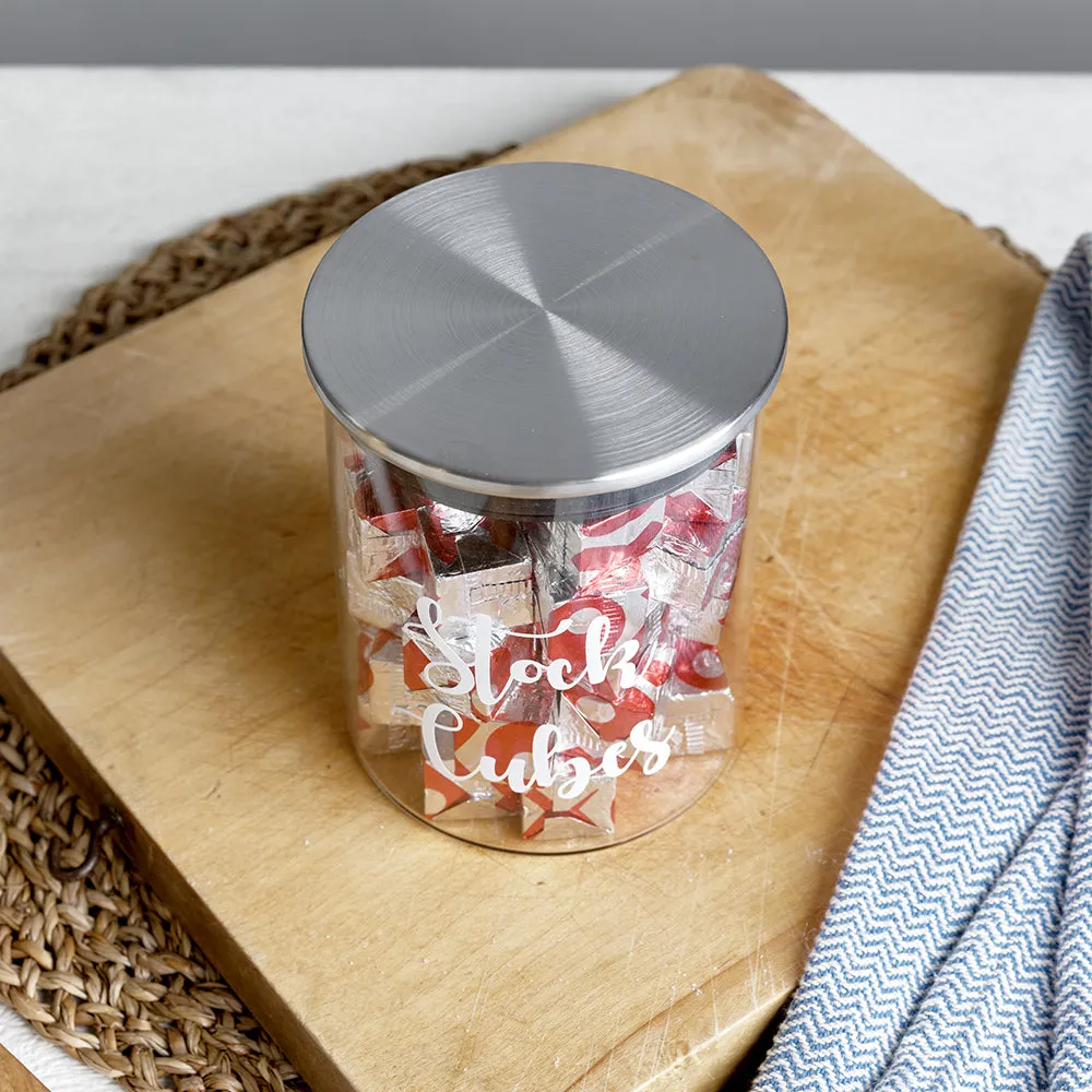 Customised Glass & Stainless Steel Food Storage Jars