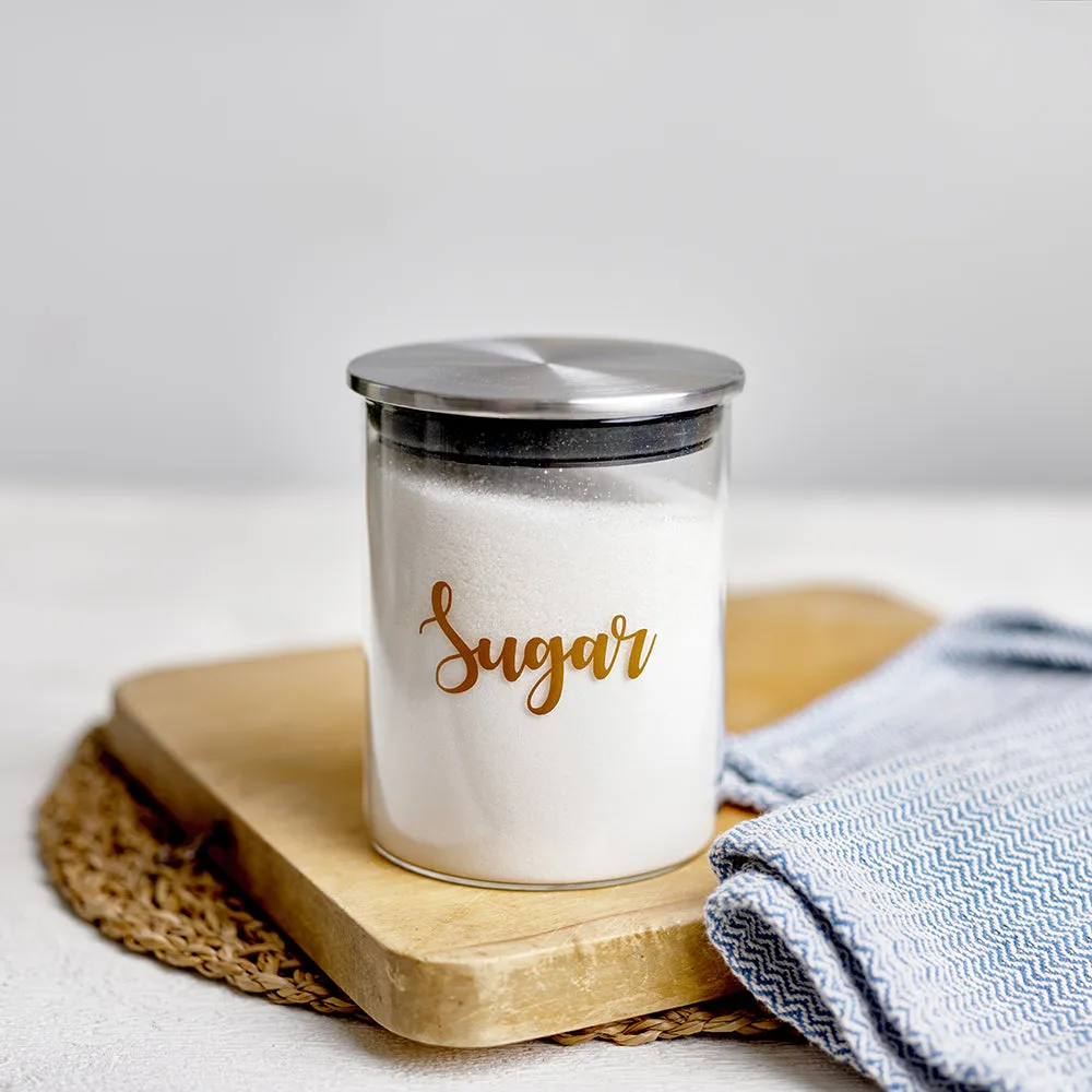Customised Glass & Stainless Steel Food Storage Jars