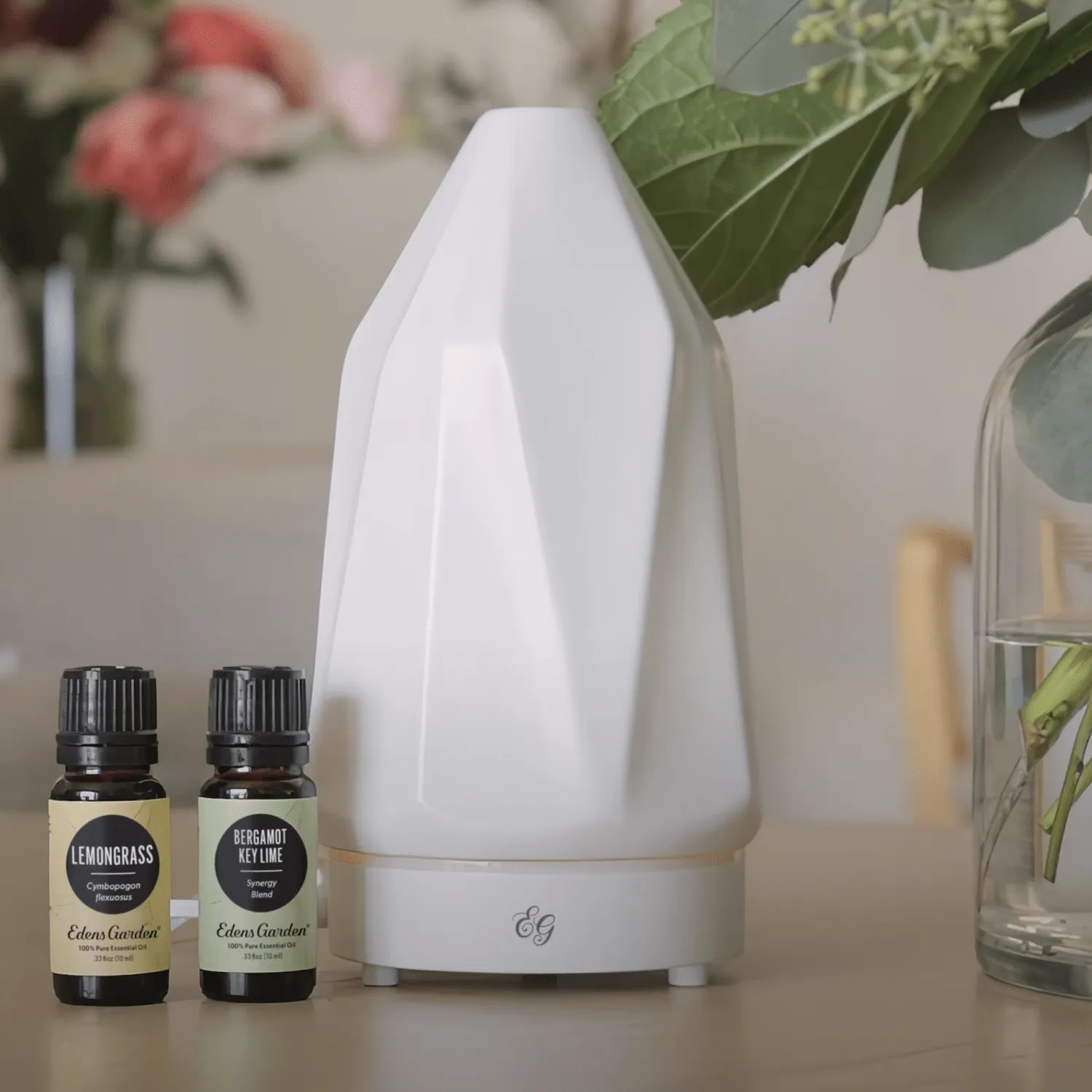Diamond Ceramic Diffuser- White