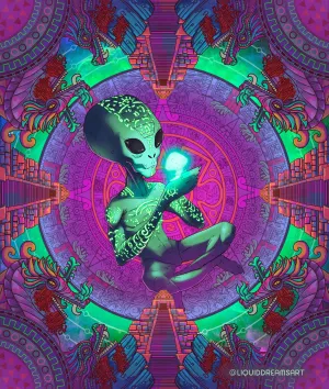 Extraterrestrial Mycologist Tapestry