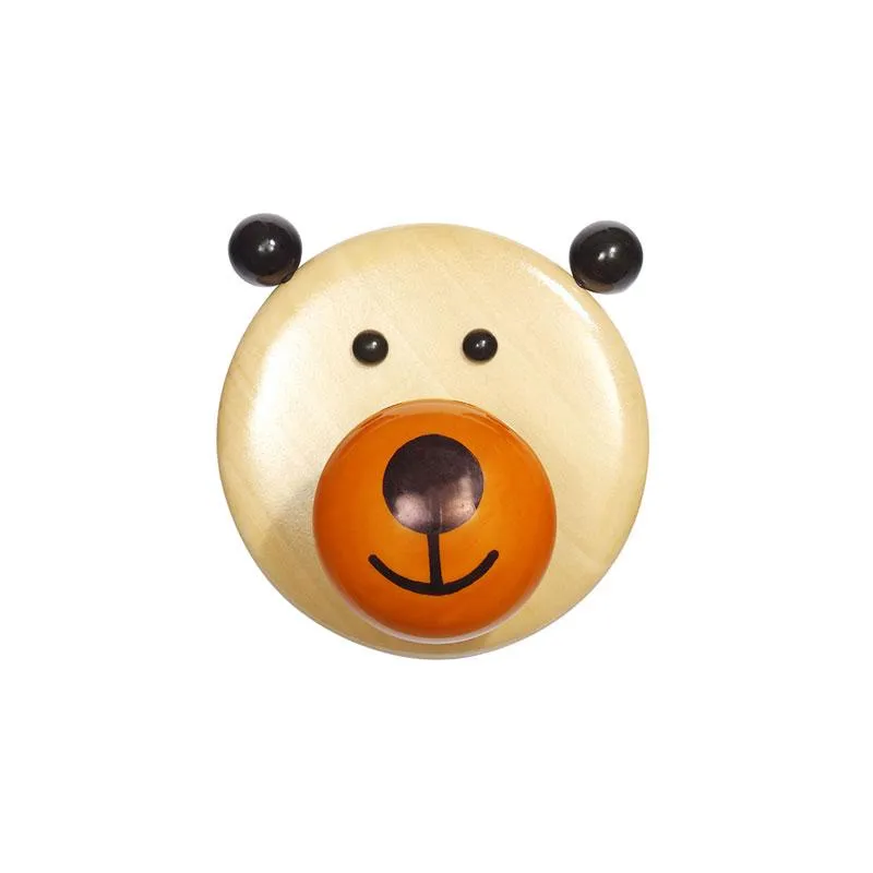 Fair Trade Wooden Wall Hook - Bear
