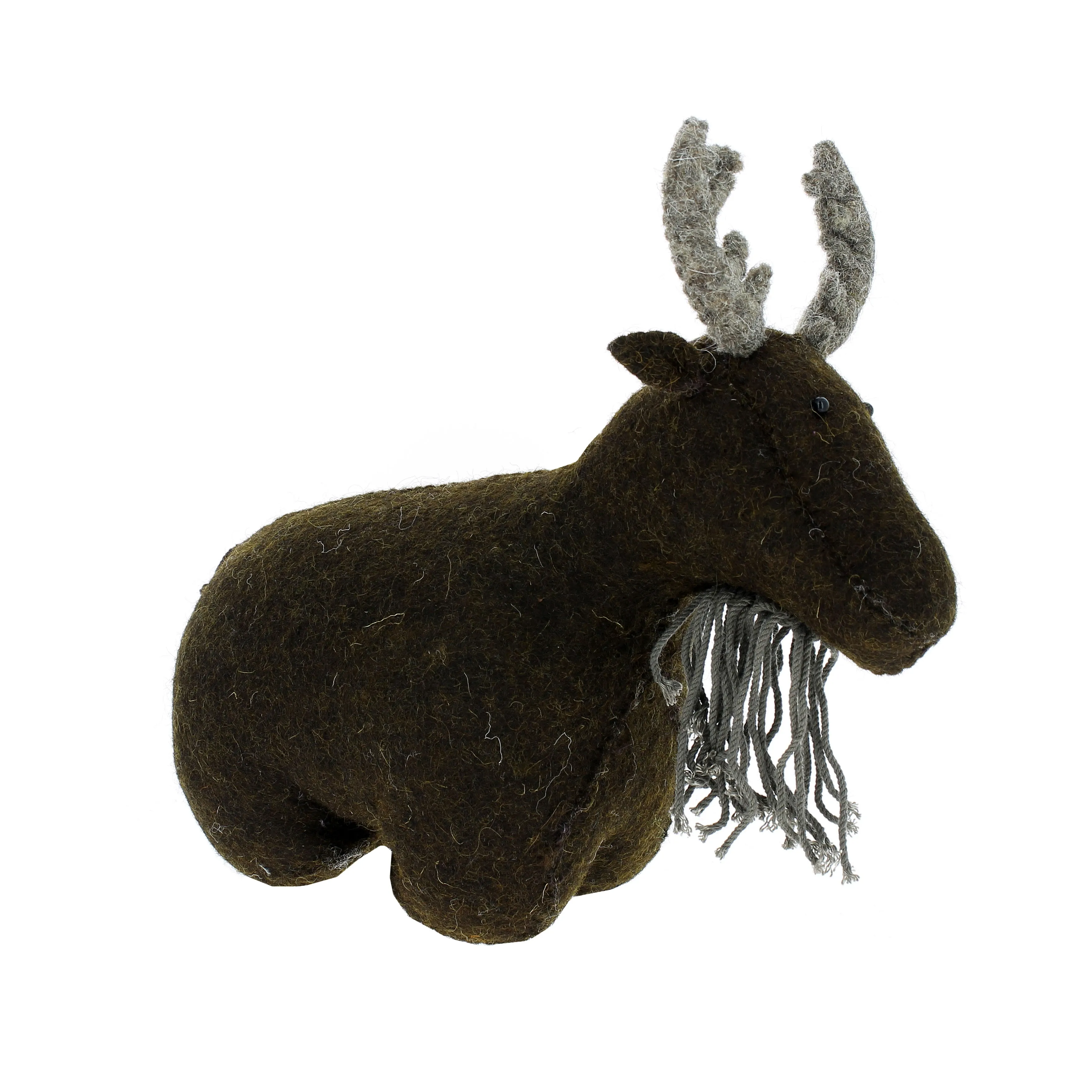 Fiona Walker England Felt Moose Bookend