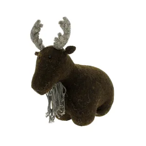 Fiona Walker England Felt Moose Bookend
