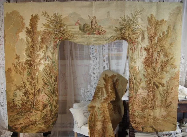 Flora and Fauna French Aubusson Lambrequins
