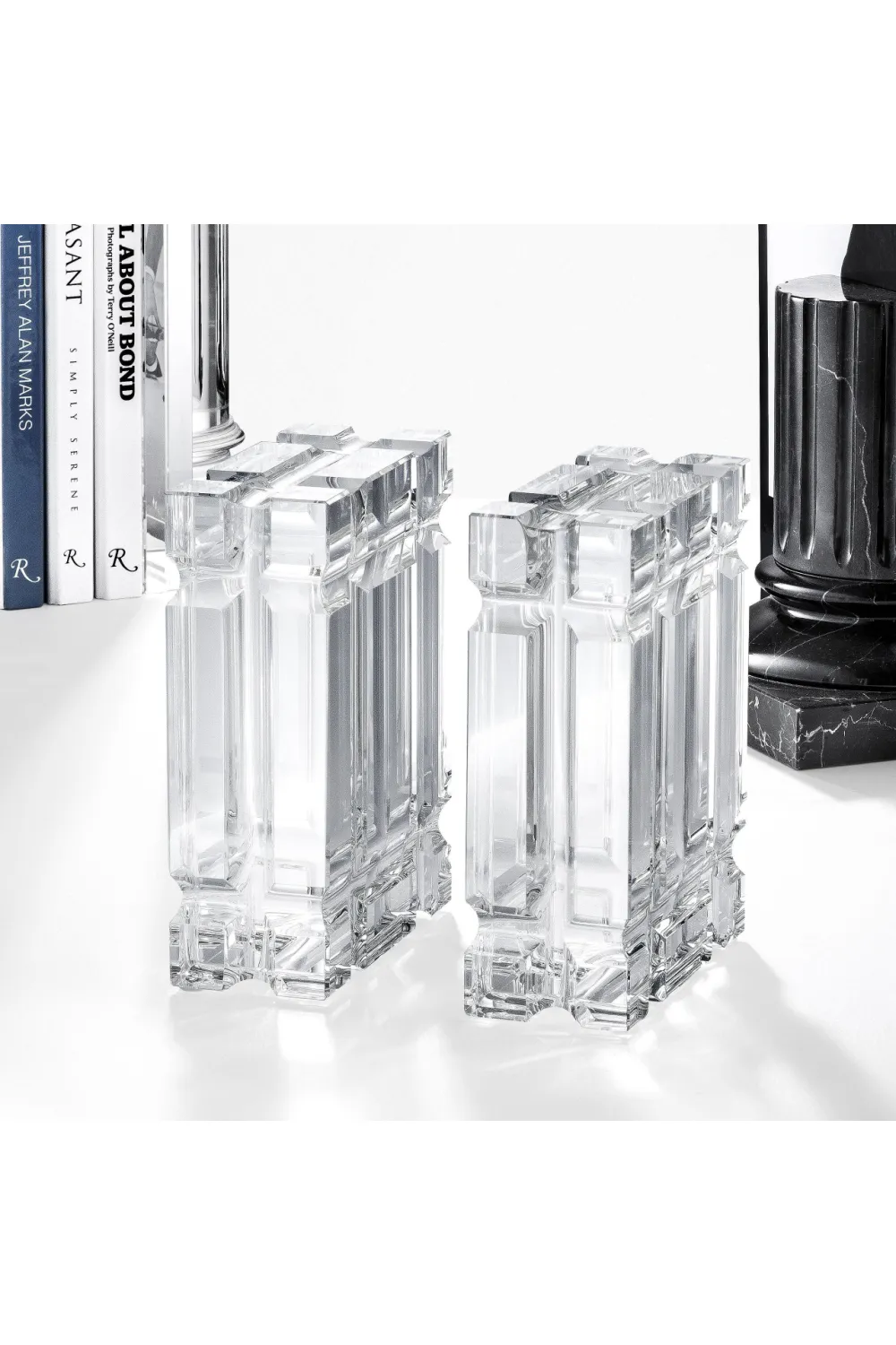 Glass Bookend (set of 2) | Eichholtz Linea