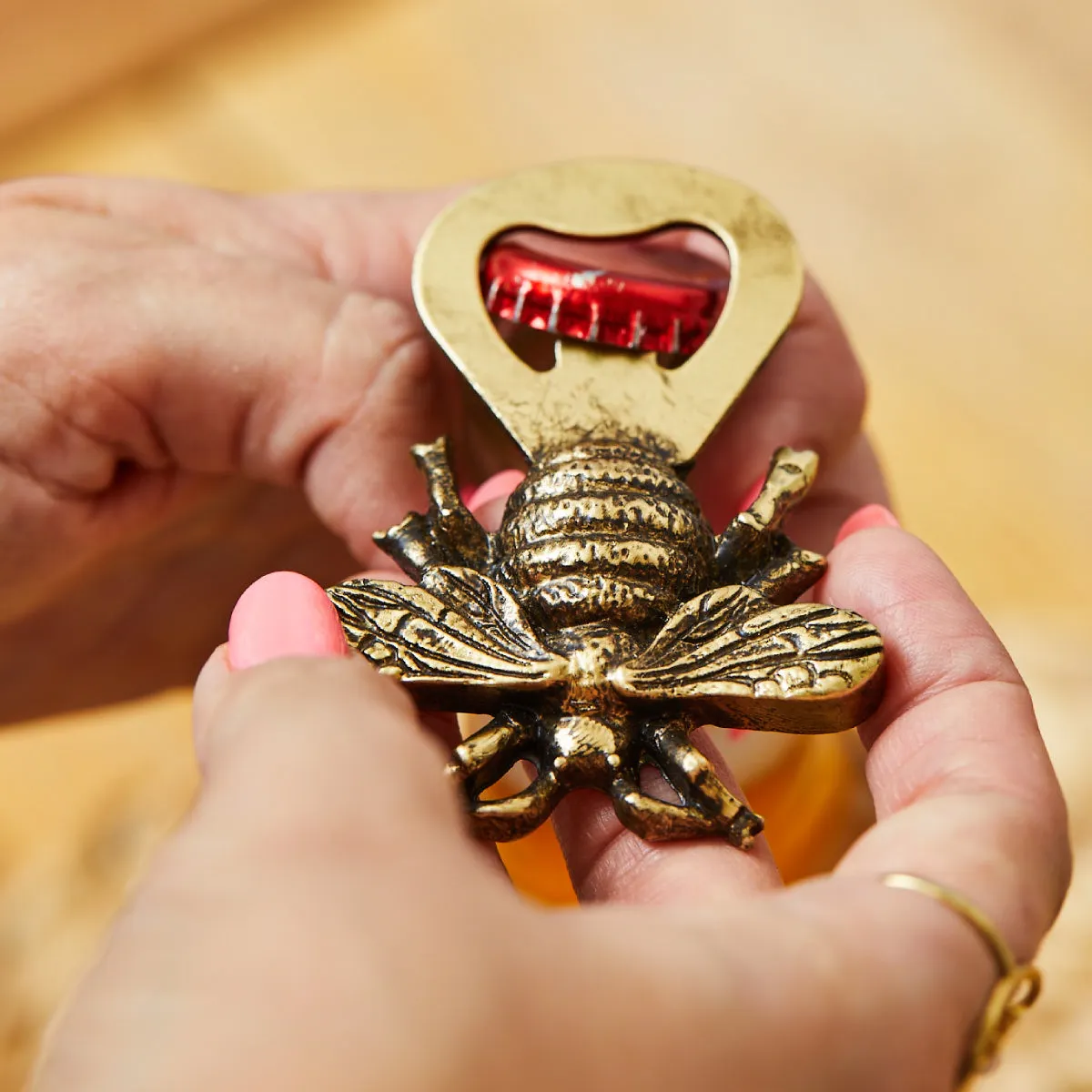 Gold Bee Bottle Opener