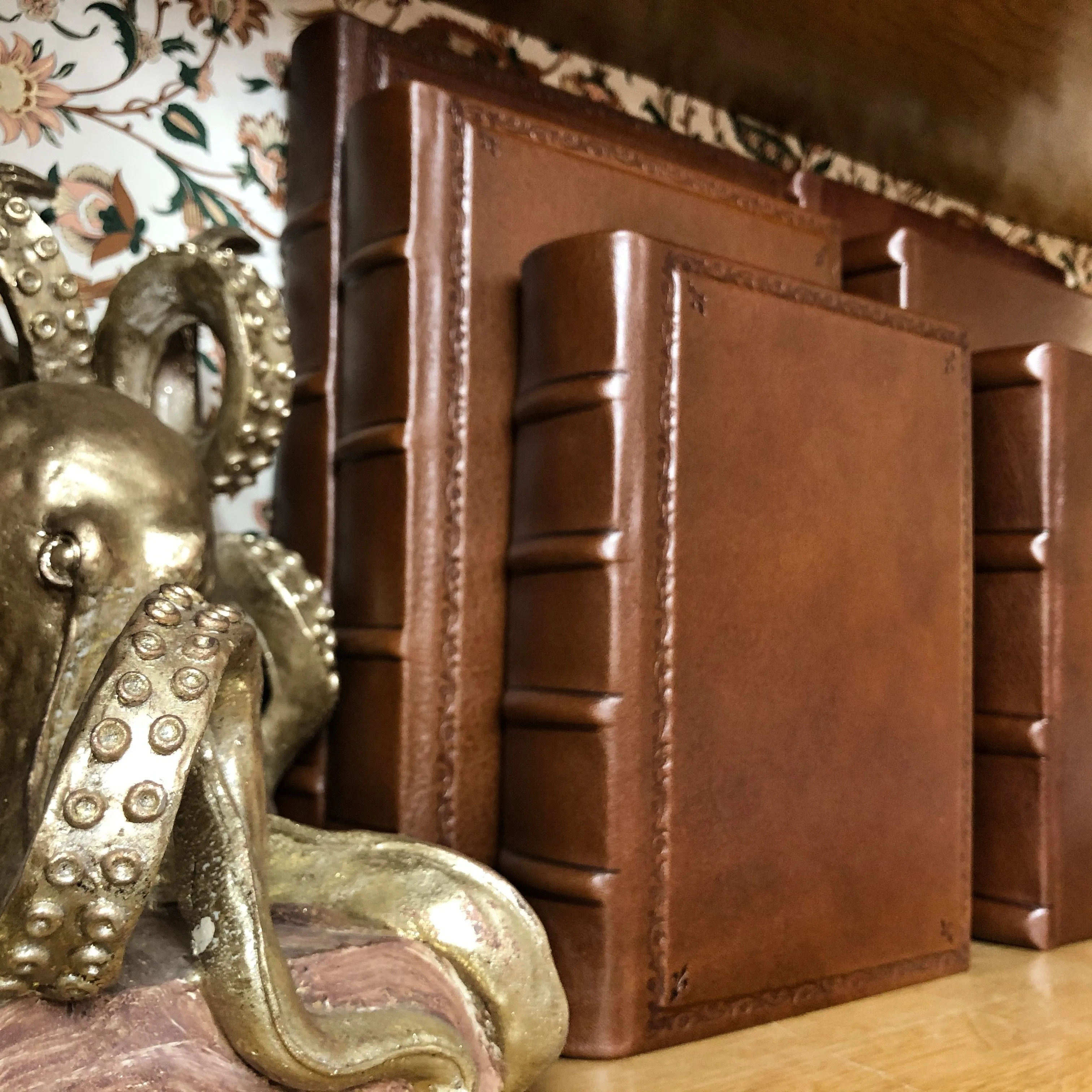 Golden Octopus Bookends