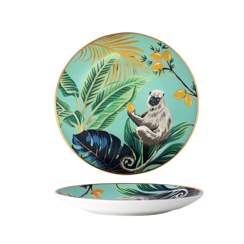 Jungle Safari Dessert and Dinner Plate Set
