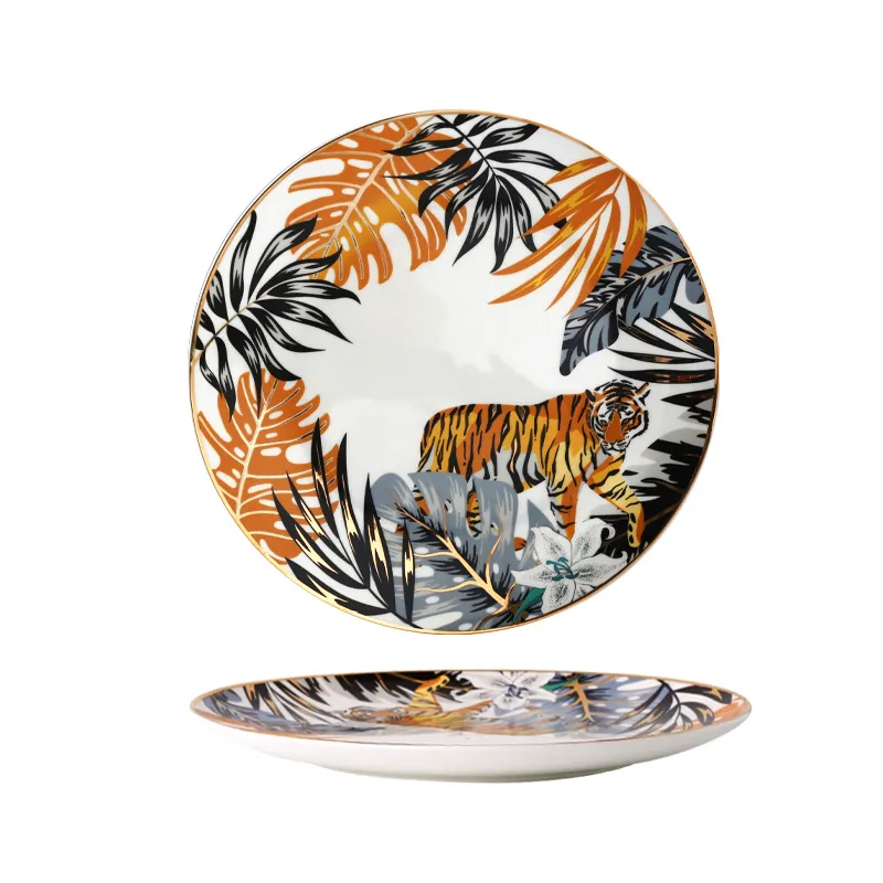 Jungle Safari Dessert and Dinner Plate Set