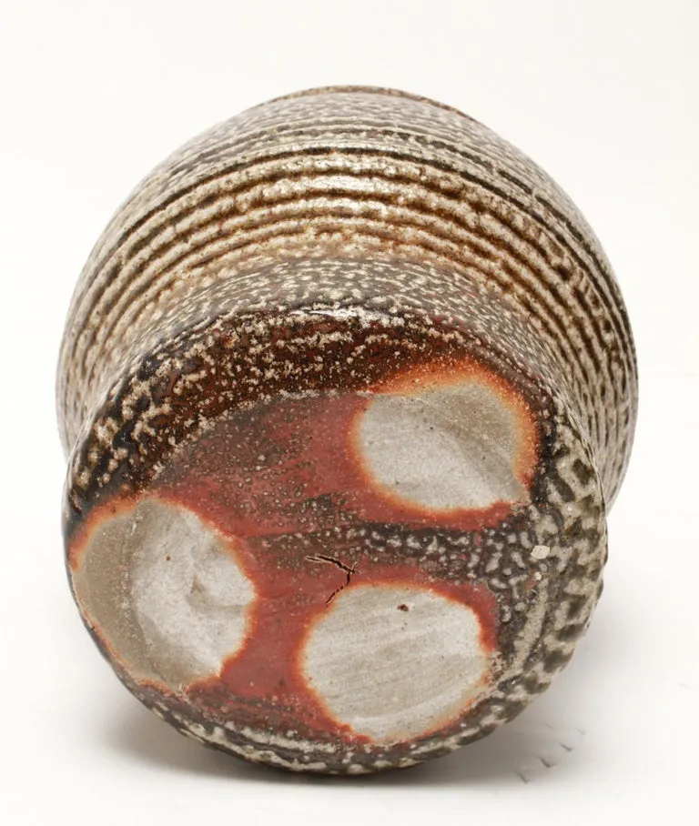 Karen Karnes Attributed Mid-Century Modern Stoneware Art Pottery Covered Jar