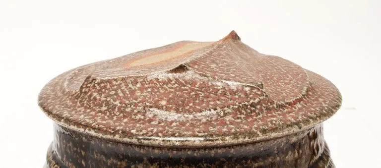 Karen Karnes Attributed Mid-Century Modern Stoneware Art Pottery Covered Jar