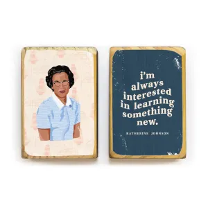 Katherine Johnson Reading Quote Bookend Set