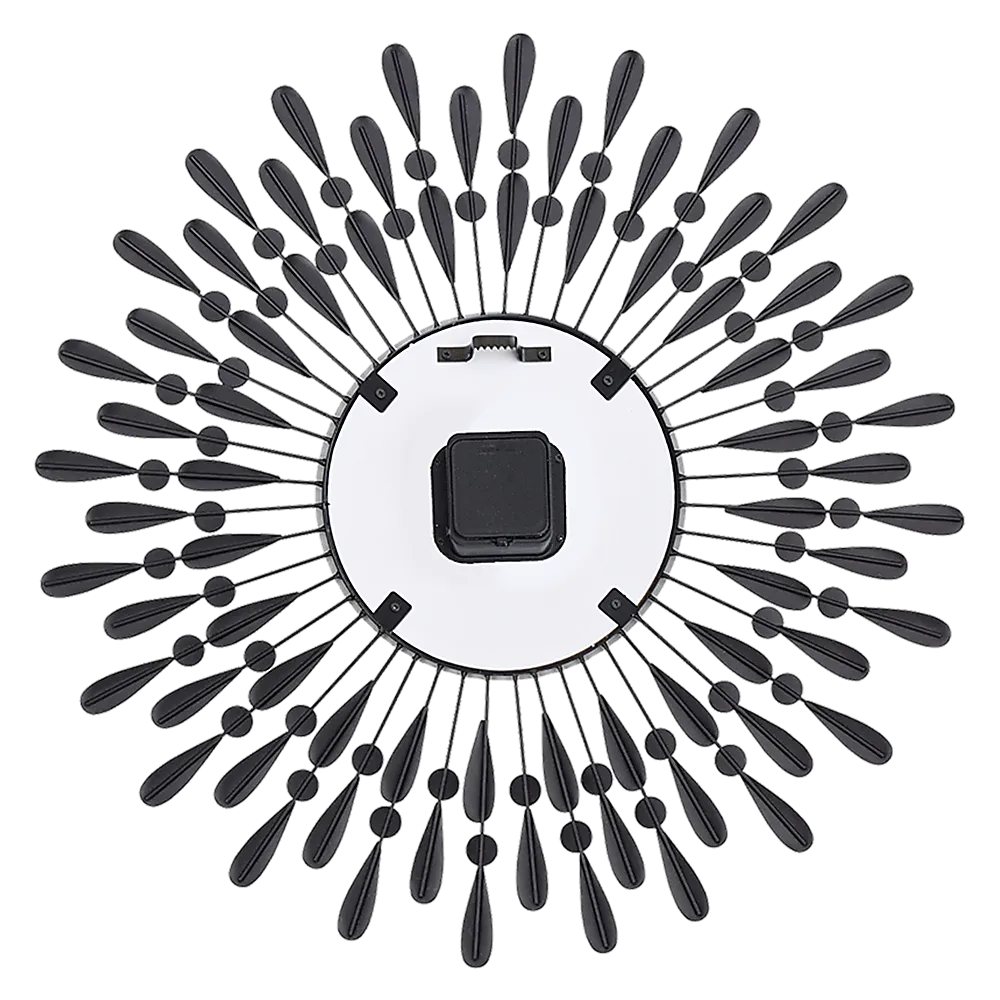 Large Modern 3D Crystal Wall Clock Luxury Art Metal Round Home Decor