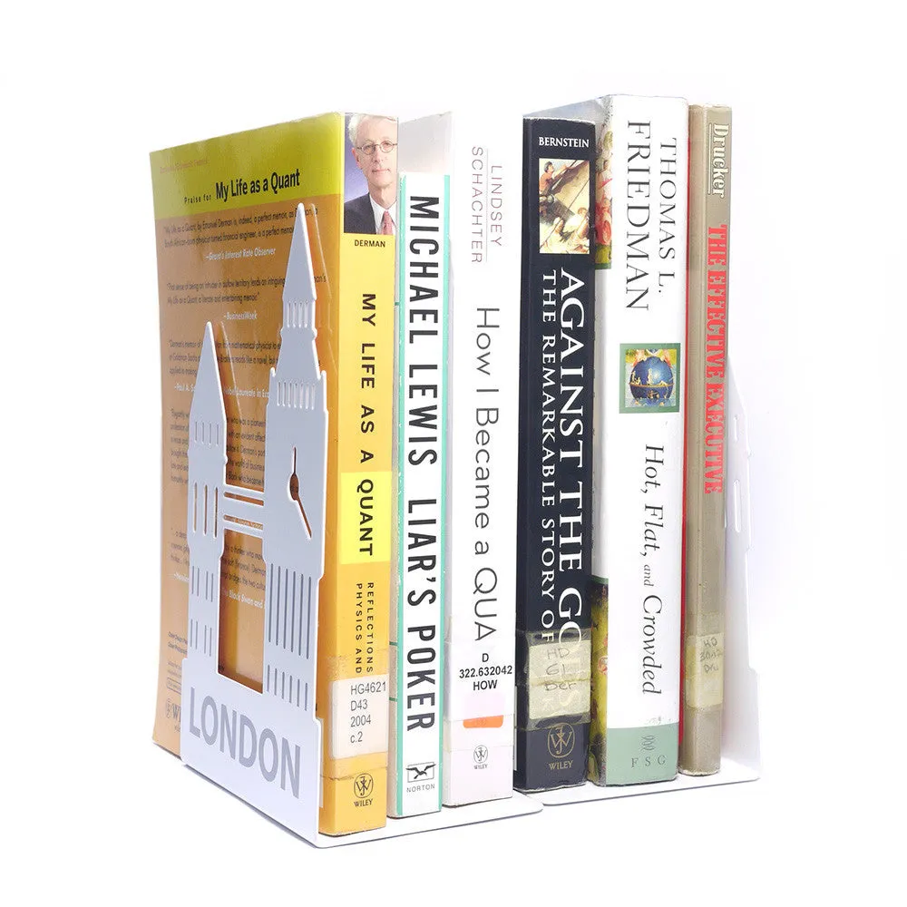 London Bookends (Pair) - White